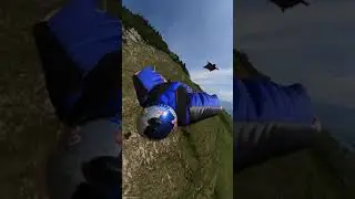 Прыжок с горы. Вингсьют.