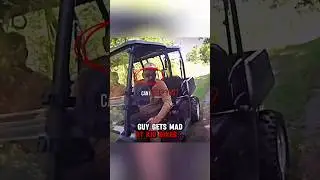 Guy gets MAD at kid biker‼️🤯
