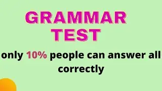 Grammar Quiz: 20 Questions Level Test- Beginner(part1) #englisheveryday #grammarquiz
