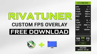 Nvidia Clean & Simple FPS Overlay RivaTuner Free Download | Custom RTSS Overlay