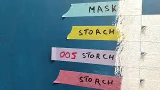 Тест скотчей на затекание краски