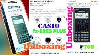 Casio Fx-82es plu I scientific calculator unboxing