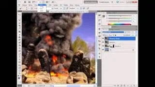 Photoshop effect (war) - fast motion