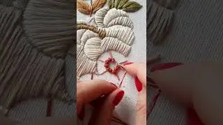 French knot quick tutorial #embroidery #handembroidery #handmade #stitch #art #pumpkin #fall #craft