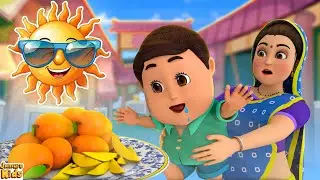 Aya Garmi ka Mausam | Garmi ke Fal I गर्मी के फल | Cartoon Hindi Nursery Rhymes | Jamure Kids