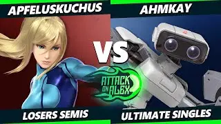 Attack on Alex 39 LOSERS SEMIS - ApfelusKuchus (ZSS) Vs. Ähmkay (ROB) Smash Ultimate - SSBU