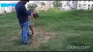 Distance between Inaccessible points using Compass