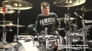 Travis Barker Drum Kit Tour - Blink 182 European Tour Kit - iDrum Magazazine