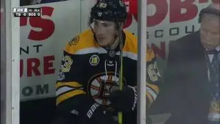 Brad Marchand gets game misconduct for spear on Jake Dotchin