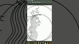 how to i design this Starbucks logo.