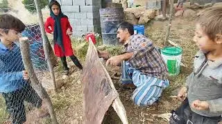 The skill of a nomadic family to go to the green head