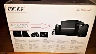 EDIFIER M3250 Speakers 36W 2.1 6.5” Woofer, Unboxing and test