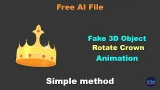 After Effects Tutorial - Fake 3D Object Rotate Crown