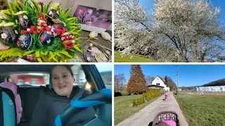 Наш день # 796 Украшаем к пасхе🌷. Какие витамины принимаем. Шикарное небо❤️