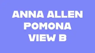 Anna Allen | Pomona Pants | View B | Size 20