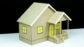 How to Make Cardboard House - Beautiful DIY Home Making Project