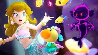 Princess Peach Showtime! - ALL Mermaid Levels (Full Story / 100% Walkthrough)