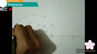 Drawing Square Root Spiral With Protractor & Set Square 45°