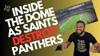 GOOD LORD SAINTS FANS WERE NOT EXPECTING THAT! | Panthers Saints reaction in the SuperDome