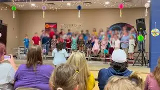 Hilarious moment pupil steals show with freestyle dance moves