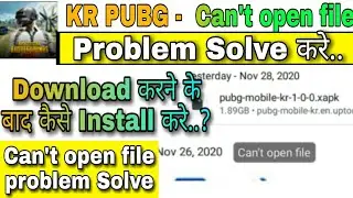 Kr PUBG : Can't open file problem solve  ?