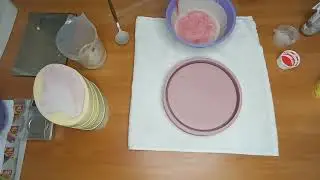Кашпо  и поднос в мраморе