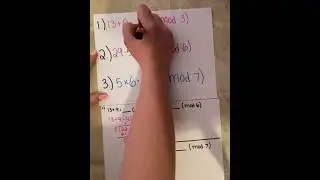 Modular Arithmetic (Addition, Subtraction, and Multiplication)