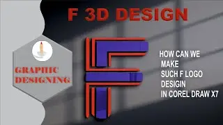 How can we make F logo design -Corel draw x7 and photoshope
