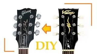 DIY: Как изменить форму головы грифа (гитары Vintage в Ее Прообраз)