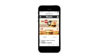 A inline video with a product slider for Buger King on Webtraffic Norway