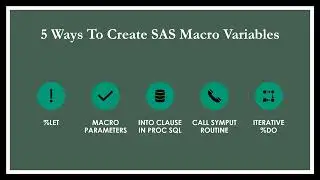 Five Ways To Create Macro Variables