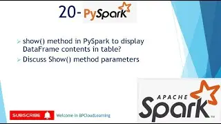 20- show() method in Pyspark to display Dataframe contents in Table | Azure Databricks in Hindi