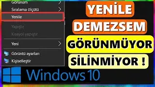 (Çözüldü) Masaüstünde yenileme yapmadan dosyalar silinmiyor !