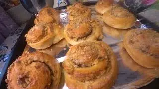 Булочки к чаю с грецким орехом
