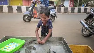 4 years old boy Maghilnan catching fish and enjoy playing :).  #fishing , #kidfishcatching