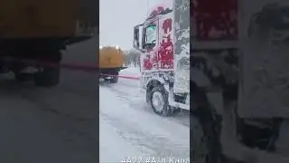 Казахстанские трассы зимой 