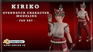 Overwatch Kiriko Blender Character Modeling - Fan Art -