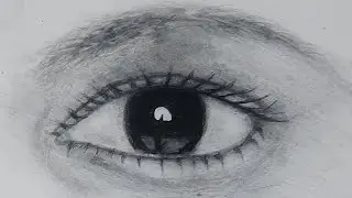 How to draw a realistic drawing || Easiest eye drawing tutorial || Easy drawings step by step N°2