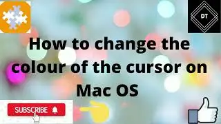 How to change the colour of the cursor on Mac OS