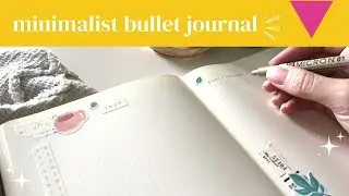 Minimal spreads in my original Bullet Journal notebook