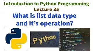 What is list in Python ? List operations in Python |Python VTU syllabus complete course