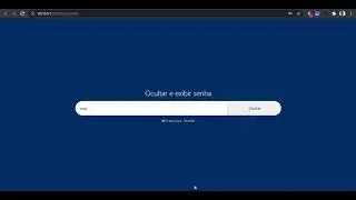 Exibir e Ocultar senha usando HTML CSS & JS