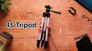 ₹349 tripod with mobile mount unboxing & review | ASMR