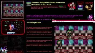 Lesson P81 - Multiplatform Software tilemap on the Sam Coupe (16 color - Mintile)