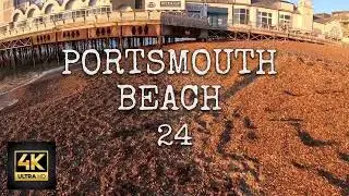 Portsmouth Beach 2024 4K ULTRA HD | Relaxing Piano Music With Beautiful Nature Videos.