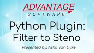 Python Plugin: Filter to Steno
