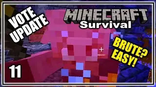 Brutes, Moon Gravity & End Portal! | Minecraft Vote Update Let's Play #11 (Stream Replay)