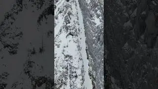 Riding unamed couloir #jonesultralight