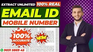 Extract Unlimited Email id and mobile number | Google Bing Extractor