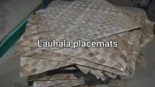 Palm Leafs, flowers, Baskets, Lauhala knot boxes and Eco Frieny placemats